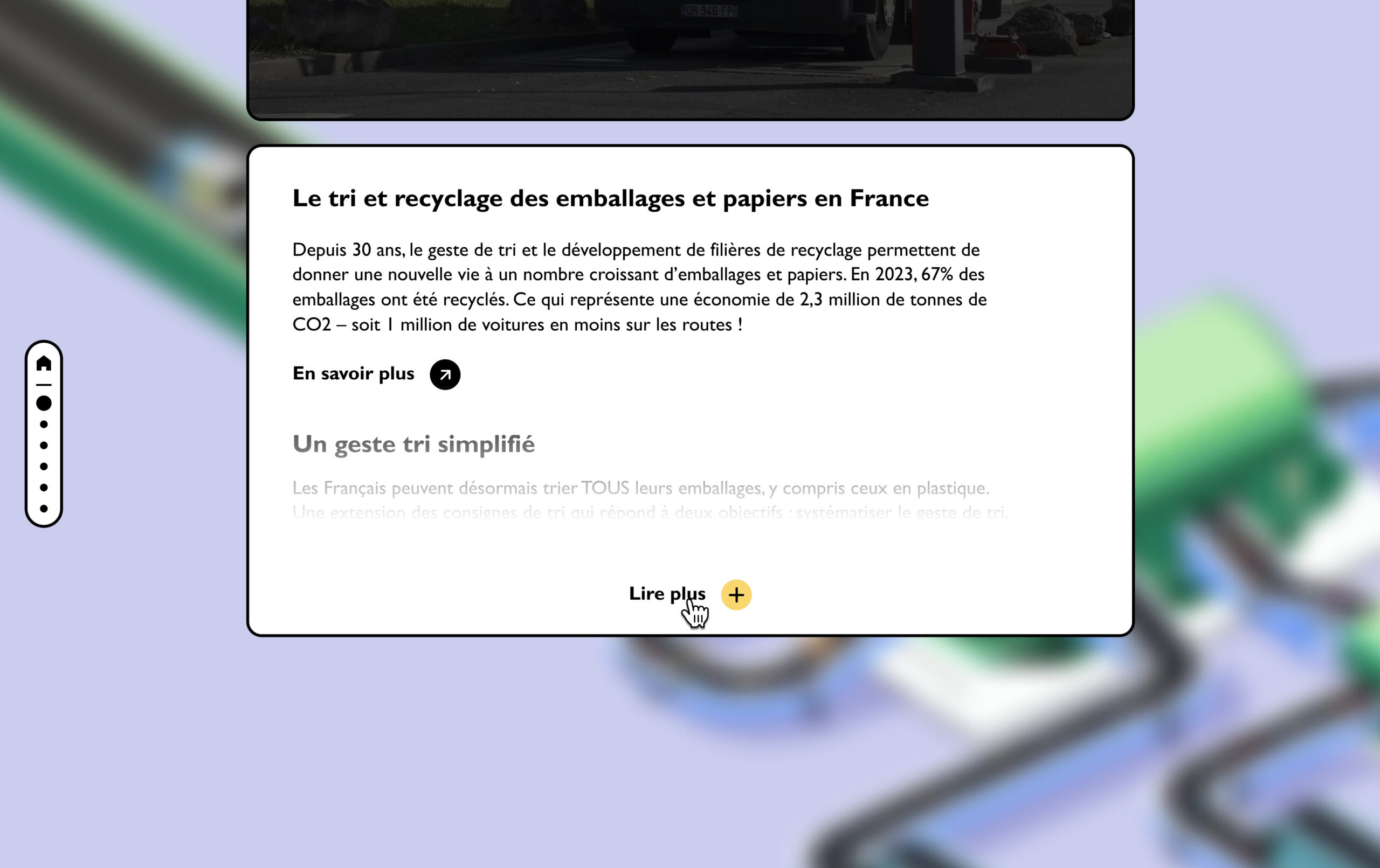 Image-Citeo-04 Vue scrollée des contenus d'une étape de la chaîne du tri